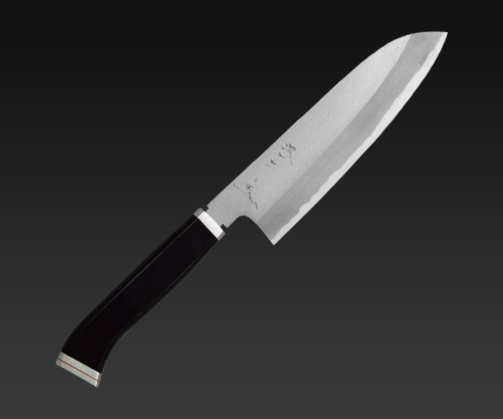 堺刀司　黒打　三徳包丁 堺の包丁】正重作 黒打三徳（両刃） – 堺刀司オンラインショップ
